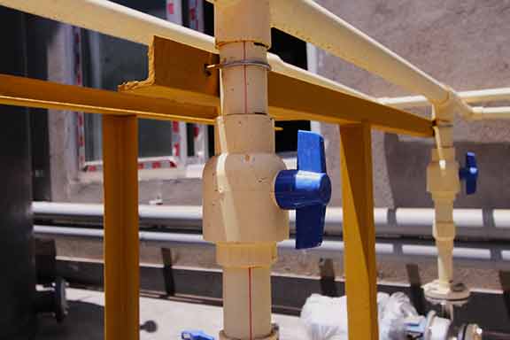 PVC pipes and the process of sump pump installation in Chicago.
