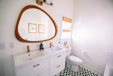 modern bathroom design.