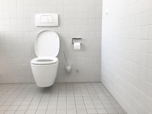 a bathroom toilet.