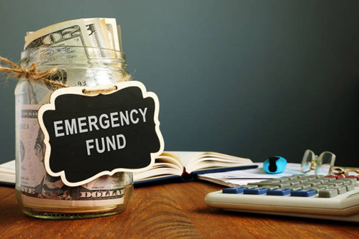 a jar for an emergency repair fund for plumbing