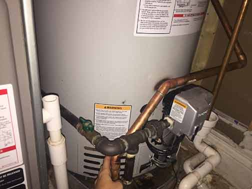 a commercial water heater repair.