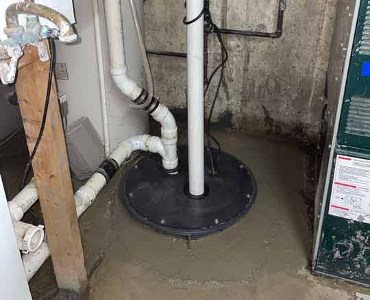 an ejector pump installation in chicago.
