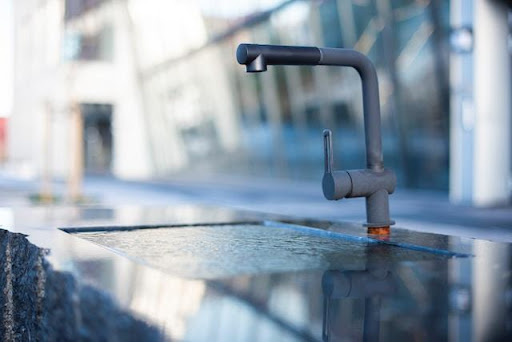 flowing water from a tap.