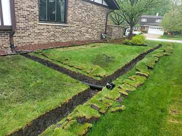 french drain installation service in chicago.