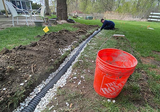 french drain systems in illinois.