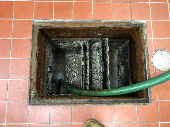 a grease trap cleanout in chicago.