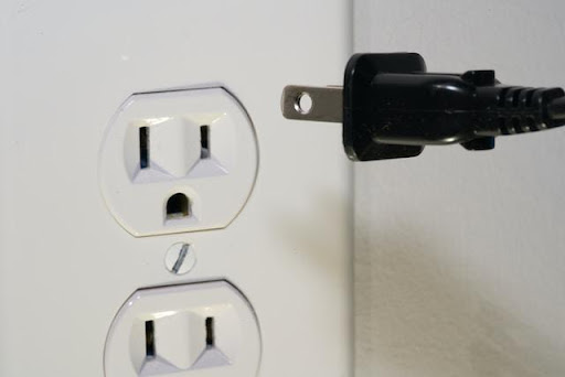 a plug and socket.