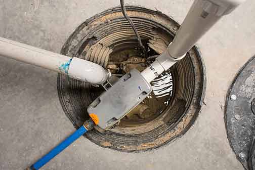 a sump pump is a great form of a residential flood control system.