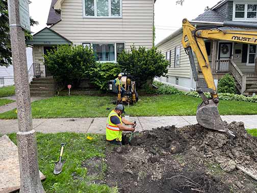 a professional sewer line repair service.