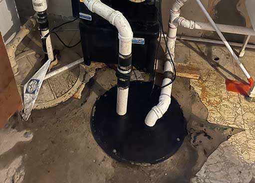  a perfectly working sump pump in chicago.