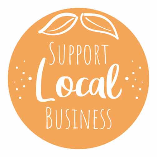 support local businesses.