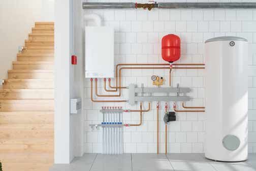 a tankless water heater in a home