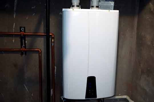 a tankless water heater installation is more expensive.