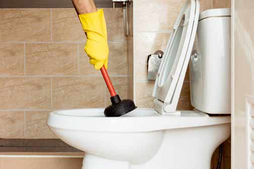 how to deal with stubborn toilet clogs