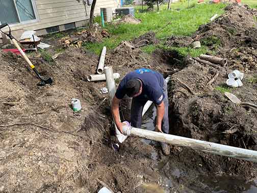 trenchless sewer line repair is not recommended.