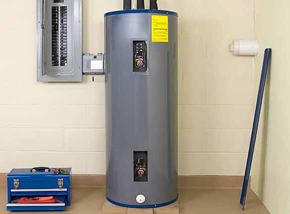 a new water heater installation.